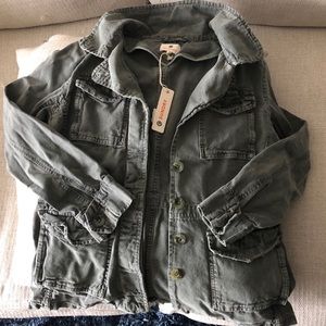 Sundry distressed army jacket NWT, size 1